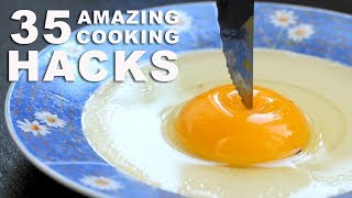 35 INCREDIBLE COOKING HACKS [upl. by Claudelle]