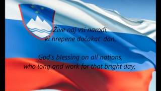 Slovenian National Anthem  quotZdravljicaquot SLEN [upl. by Ydoc923]