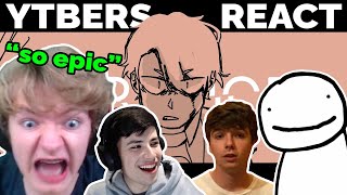 All streamers react to Dream Team SMP War Animatic  Tommy George Karl from MrBeast Tubbo Punz [upl. by Fitzgerald]