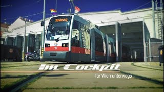 Im Cockpit Straßenbahn quotULFquot der Wiener Linien [upl. by Boorer]