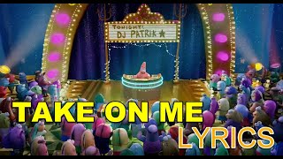 The SpongeBob Movie  TAKE ON ME  Weezer  lyrics [upl. by Tumer]