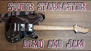 Squier Classic Vibe Starcaster Guitar Demo amp Review [upl. by Airahcaz155]