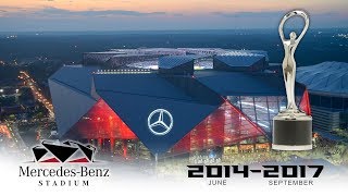 Official Atlanta Falcons MercedesBenz Stadium Construction TimeLapse [upl. by Melisenda]