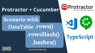 How to read DataTable with Scenario in Protractor amp Cucumber [upl. by Akihsat71]