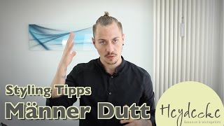 Man Bun  Männer Dutt  Top Knot Styling Anleitung  Dominiks Styling Tipps [upl. by Aisined]