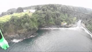 Hakalau Bay Drone View Big Island Hawaii [upl. by Enayd]