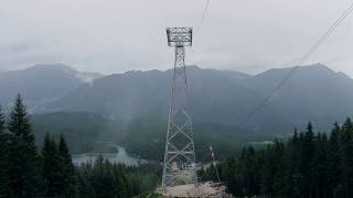 Zeitraffer Stützenbau  Seilbahn Zugspitze [upl. by Anoli857]