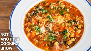 how to make EASY MINESTRONE SOUP [upl. by Ettezoj]