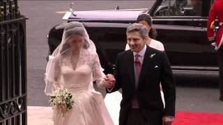 Catherine Middleton arrives at Westminster Abbey [upl. by Ikiv]