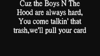 Boyz N The Hood  Eazy E  Lyrics [upl. by Percy919]