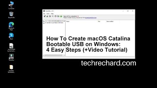 How To Create macOS Catalina Bootable USB on Windows 4 Easy Steps [upl. by Chlores]