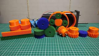 How to Design and 3D print basic spur gears and how to attach them to shafts Gears part 17 [upl. by Acemat]