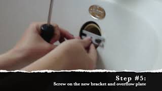 Replace a Bathtub Overflow Plate [upl. by Wesley466]