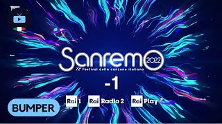 Bumper Sanremo 2022  1 giorno  Rai 1 HD [upl. by Akehsar]