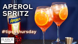 The Aperol Spritz  Tipsy Thursday  Shorts Favourites [upl. by Marna]