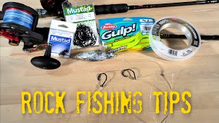 Rock Fishing Tips  What Gear and Tackle To Bring [upl. by Ermey586]