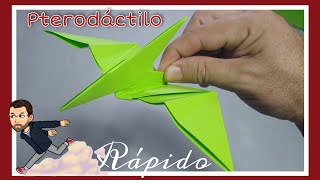 Origami Pterodáctilo  Versão Rápida MaisArtesOrigami [upl. by Koziara]