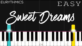 Eurythmics  Sweet Dreams  EASY Piano Tutorial [upl. by Niasuh]