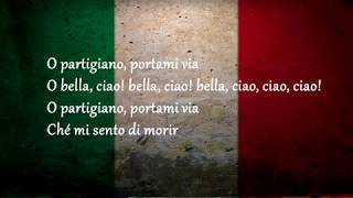 Bella Ciao  İtalian  Lyrics [upl. by Munster]