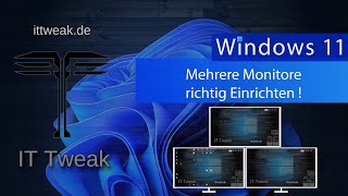 Windows 11  Mehrere Monitore richtig einrichten  Die wichtigsten Einstellungen  Multi Setup [upl. by Maire243]