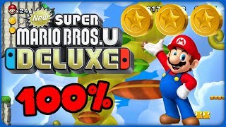 3S Skyward Stalk ❤️ New Super Mario Bros U Deluxe ❤️ 100 All Star Coins [upl. by Lauhsoj660]