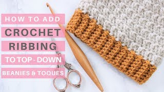 Crochet Ribbing Tutorial Video Tutorial amp Pattern Ideas [upl. by Notlew]