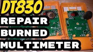 how to repair multimeter  dt830d [upl. by Ydna671]