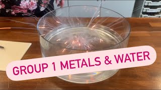 Group 1 metals with water [upl. by Dickenson646]