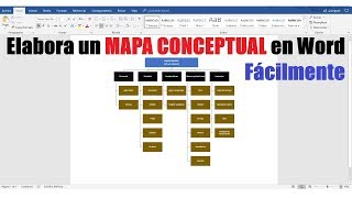 CÓMO HACER UN MAPA CONCEPTUAL EN WORD FÁCILMENTE [upl. by Solana946]