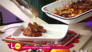 Nadia Sawalhas Sticky Sausages  Lorraine [upl. by Farrand862]