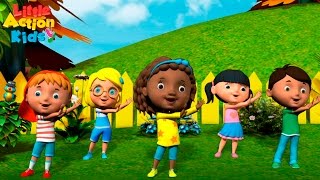 Kids Kindergarten Songs Playlist  Sing amp Dance Along With Little Action Kids [upl. by Billi]