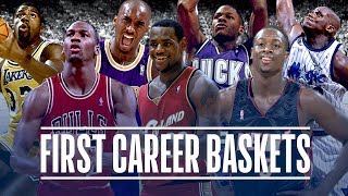 50 First Career Baskets from NBA Players [upl. by Godber]