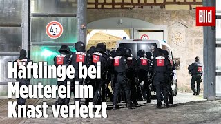 Gefängnismeuterei Polizei stürmt Knast in Thüringen  JVA Untermaßfeld [upl. by Ameer306]