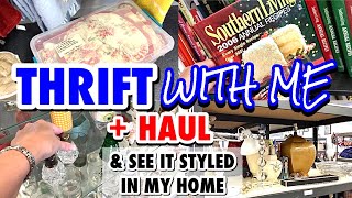 I spotted it first thing Come along and HOME DECOR THRIFT WITH ME  HUGE HAUL [upl. by Akcemat]