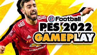 eFootball PES 2022 Gameplay  Manchester United vs FC Barcelona Online Beta First Look [upl. by Hewes]