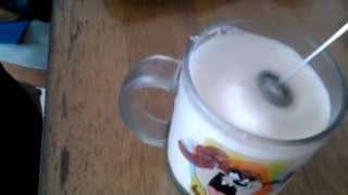 Aerolatte Review Frothing Cold Milk In Under 1 Minute [upl. by Nohtahoj]