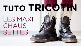 Tuto tricotin  les maxichaussettes [upl. by Chute]