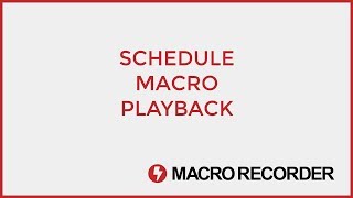 Schedule macros with Windows Task Scheduler [upl. by Dede604]