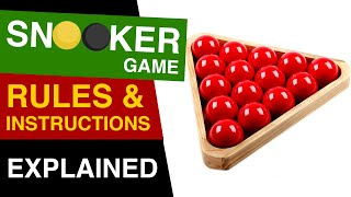 Snooker Rules EXPLAINED  How to Play Snooker  Rules of Snooker [upl. by Haraf953]