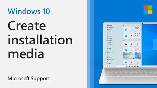 How to Create Installation Media for Windows 10  Microsoft [upl. by Yaya]