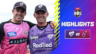 Hobart Hurricanes v Sydney Sixers Match Highlights  BBL14 [upl. by Gniw324]