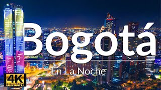 Bogotá En La Noche  Bogota Colombia Drone 4K  Torre Colpatria [upl. by Carolee594]