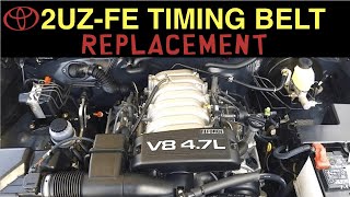 ToyotaLexus 2UZFE 47 Liter V8 Timing Belt Replacement Part 1 [upl. by Hurlow]