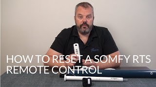 How to reset a Somfy remote control  RTS [upl. by Aihceyt538]