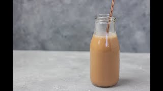 How To Make Milk Tea At Home  Easy and quick iced milk tea recipe [upl. by Oni]