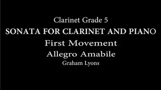 Graham Lyons Sonata for Clarinet and Piano First Movement [upl. by Simonsen]