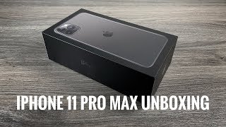 iPhone 11 Pro Max Space Grey Unboxing amp Setup [upl. by Kata]