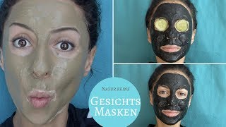 DIY Gesichtsmasken für reine Haut 🙎 [upl. by Nosmas]