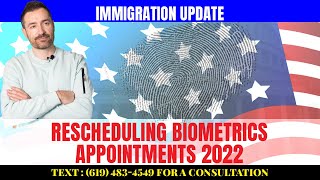 Immigration Update RESCHEDULING BIOMETRICS APPOINTMENTS 2022 [upl. by Elmina118]