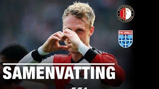 Samenvatting  Feyenoord  PEC Zwolle 20182019 [upl. by Russian]